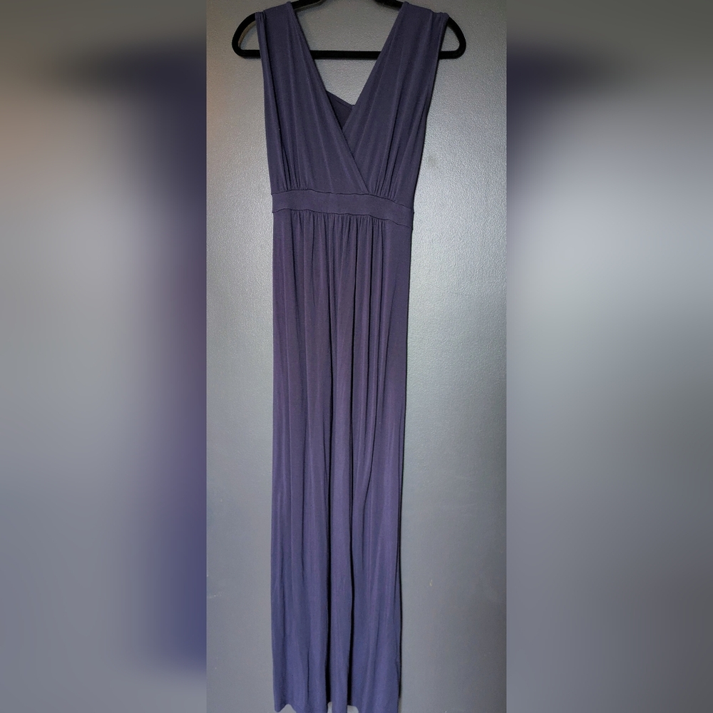 A Pea In The Pod Maternity Navy Blue Maxi Dress